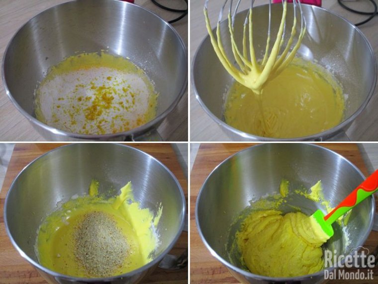 Aggiungere gli ingredienti secchi